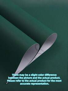 1 Roll Dark Green Self-Adhesive Wallpaper, Waterproof Vinyl Peel & Stick, Matte Thick Durable Removable, For Living Room, Cabinet, Kitchen, Bedroom, Furniture, DIY Home Decor, Easy Install, Instant Room Refresh - Dark Green - View 12