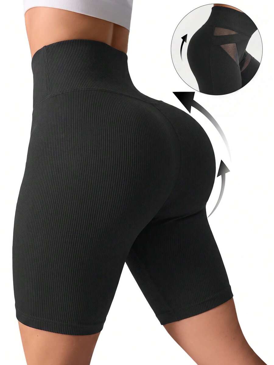 Slayform Slayform Women's Casual Minimalist Energetic Sexy Simple Sports Shorts - Black - View 1