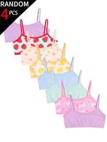Random 4-Piece , A Combination Of Colorful Unicorns And Fruits For Girls And Children - Multicolor - View 3