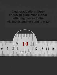 1件装银色铝合金三角尺布局工具专业工程制图测量仪器，适用于建筑师、工程师、艺术家、设计师、DIY工艺项目、木工、缝纫、拼布、剪贴簿、家居装修、学校办公用品 - 彩色 - 查看 2