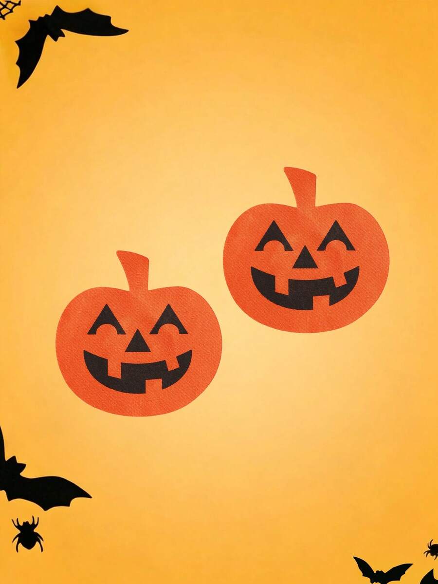 SHEIN Women's Nipple Covers & Anti-Chafing Sweat-Absorbing Pads Pumpkin Shaped Halloween Style Disposable Breast Pads - Orange - View 1