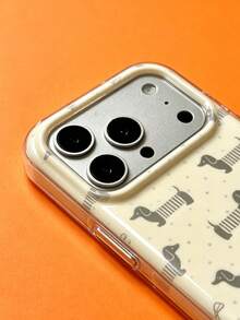 ShellaStory Cute Screens Full Dachshund Polka Dots Phone Case Compatible With IPhone 17 Pro Max 17 Pro 17 Pro 16 14 13 15 Pro Max 14 15 13 16 17 Creative Animal Pattern Protective Cover - Dachshund - View 4