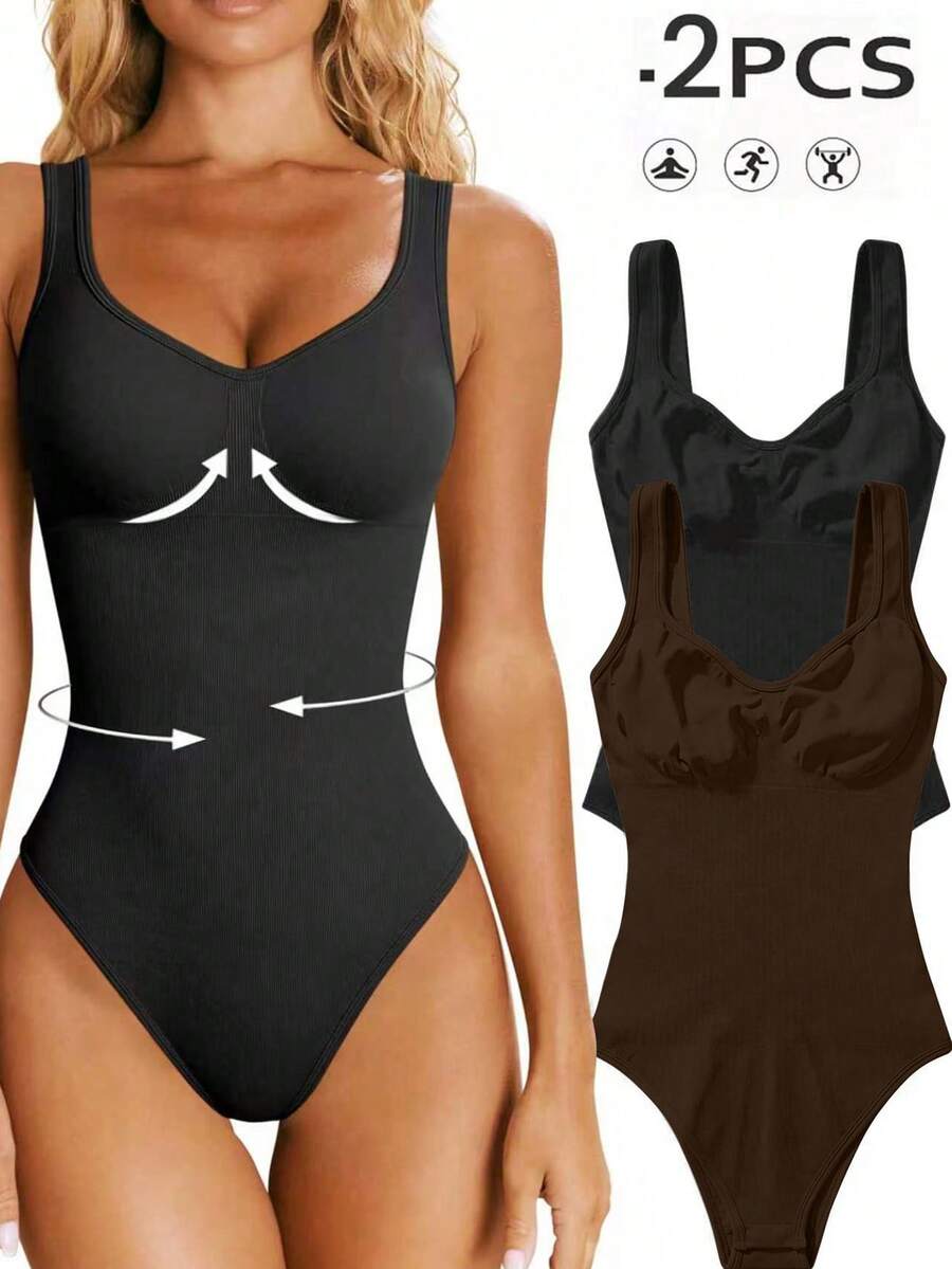 Slayform Slayform Seamless Yoga High Elasticity Jumpsuit With Built-In Bra Pad
