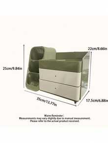 Advanced Minimalist Multi-Functional Trapezoidal Storage Rack For Student Dormitories, Stackable For Desktop Stationery Storage. - Multicolor - View 2