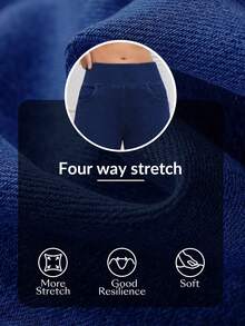 Flexra Women's High Waist Pocket Casual Versatile Daily Wear Denim Flare Jeans - Dark Wash - View 8
