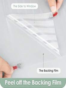 1 Roll Frosted Privacy Window Film, Static Cling Adhesive-Free UV Protection, Opaque Durable Heat Control, Easy Apply & Remove, For Bathroom, Kitchen, Office, Bedroom, And Glass Door Decor - Multicolor - View 10