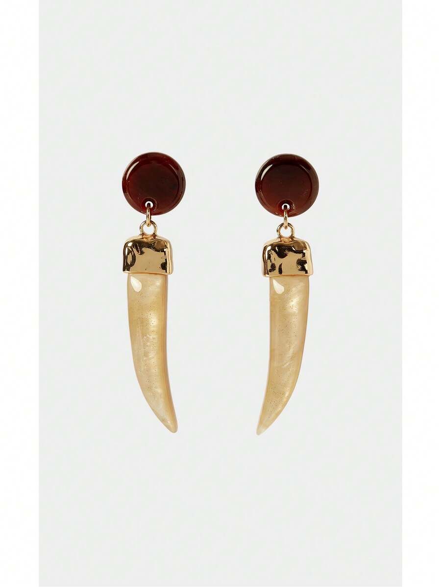 Noxbound 1 Pc Acrylic Earrings[Accessories Color Random] - Multicolor - View 1