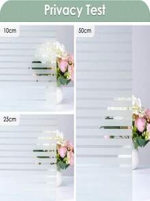 1 Roll Frosted Privacy Window Film, Static Cling Adhesive-Free UV Protection, Opaque Durable Heat Control, Easy Apply & Remove, For Bathroom, Kitchen, Office, Bedroom, And Glass Door Decor - Multicolor - View 8
