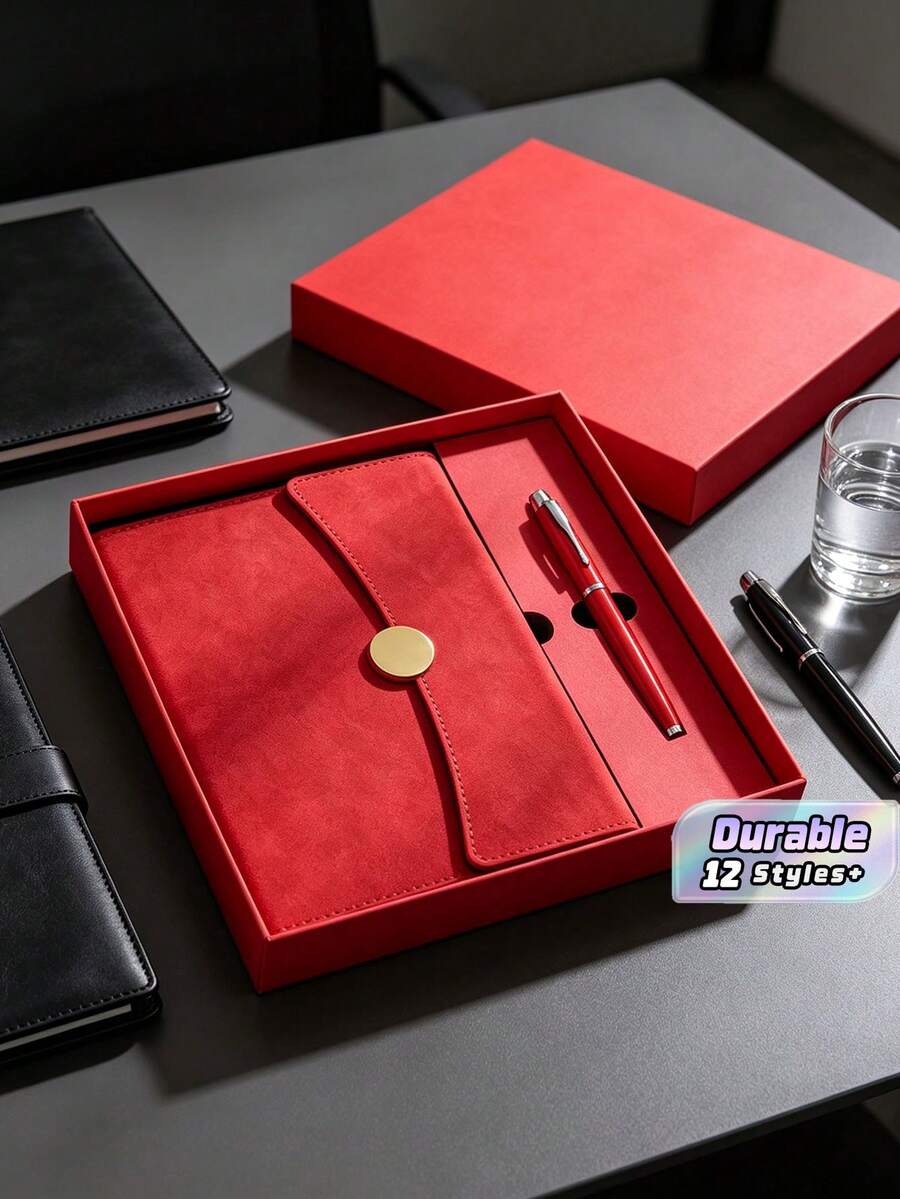 Notebook A5 Business Office Meeting Notebook For Recording And Note-Taking (Single Notebook And Set Available In 2 Styles) - multicolor - View 1