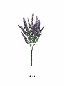 Provence Lavender Plastic Artificial Flowers False Plants Wedding Home Outdoor Garden Decoration Table Decoration - Multicolor - View 7