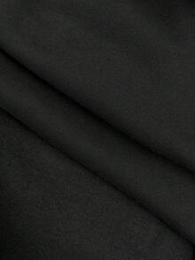 MUSERA ESSENTIALS Pantalones de chándal holgados de pierna ancha con cordón, casuales para uso diario, relajados, básicos, para vacaciones y verano - Negro - Ver 8