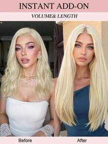 6PCS 12-20 Inch Seamless Remy Human Hair Extensions, Double Layer Clip-In Hair Wefts For Women, Add Volume And Length, Natural Look - S60 - View 9