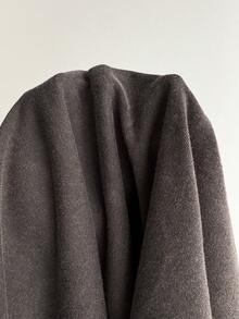 Comfortcana Plus Size Thin Brown Vintage Distressed Cotton Sweatshirt Fall - Brown - View 8
