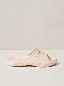 Cuccoo Ladies Plastic Slippers, Fashionable Solid Color Simple, Fit The Foot Shape Comfortable Slippers - Khaki - View 5