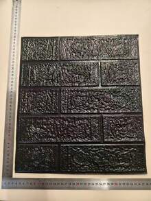20pcs 2.7m2 Black 3d Foam Brick Pattern Wall Sticker With Strong Coverage, Waterproof, Moistureproof And Anti-Collision Feature. Ideal For Living Room And Bedroom Renovation On Cement Wall Surface - Black - View 14