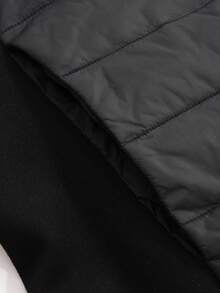 DAZY Teen Girl Autumn/Winter Casual Versatile Patchwork Jacket - Black - View 4