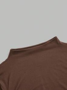 Modmama Maternity Casual Solid Color Slim Fit T-Shirt For Autumn/Winter Fall - Apricot - View 10