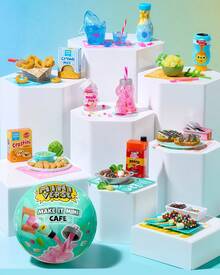 MGA Entertainment 1pc Random MGA's Miniverse Make It Mini Cafe Random Capsule, DIY Mini Dessert Bowl Scene Assembly Set With Tiny Sauce Bottle, Coconut Bowl & Leaf Plate Parts, Collectible Desk Shelf Display Decor - Multicolor - View 10