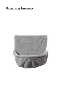 Wall Hanging Cat Hammock, Warm Lamb Fleece Faux Rabbit Fur Suspended Pet Bed Nest - multicolor - View 5