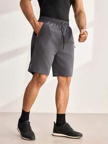 Driftmere 3pcs/Pack Boyfriend Style Men Sports Shorts, Breathable Quick Dry Running Gym Training Casual Five-Cent Beach Pants Summer - Dark Grey - View 6
