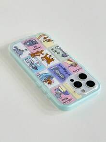TOM & JERRY X SHEIN A Stylish, High-End Printed Pattern Protective Phone Case Design, Perfect For IPhone – A Cute, Fashionable, And Sophisticated Phone Case. - Multicolor - View 10