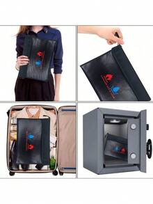 Flame Resistant Document Bag,Made Of Non-Irritating Silicone Coated Material, Safe For Storing Cash, Important Documents, Jewelry, And Passports - A - View 4