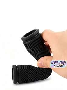 1set Bicycle Handlebar Grips Mountain Bike Handlebar Covers Rubber Non-Slip Bicycle - Multicolor - View 1
