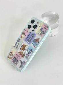TOM & JERRY X SHEIN A Stylish, High-End Printed Pattern Protective Phone Case Design, Perfect For IPhone – A Cute, Fashionable, And Sophisticated Phone Case. - Multicolor - View 8