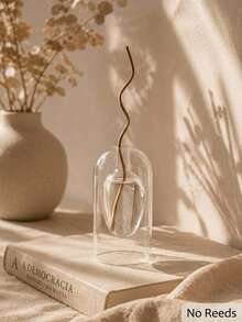 Cirelle 1pc Double Wall Glass Diffuser Bottle - Modern Floating Inner Vessel Fragrance Oil Diffuser Bottle - Aesthetic Clear Aromatherapy Container Decorative Vessel For Home, Office, Spa Decor (No Reed) - multicolor - View 2