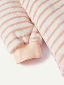 Cozy Pixies 1 Baby Sleeping Bag Soft Thick Pink Striped Bow Cute Pattern Flannel Printed Sleeping Bag, Suitable For Newborn Gifts - Multicolor - View 13