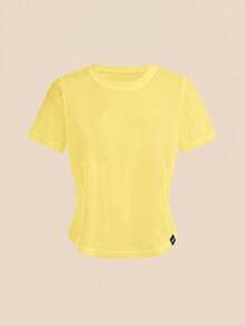 SHEIN Cheerettes 女款素色圓領休閒百搭日常運動T恤 - 彩色 - 查看 11