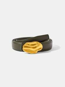 MOTF PREMIUM PRE GREEN IRREGULAR METAL BUCKLE BELT - Green - View 2