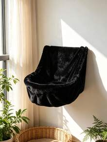 Wall Hanging Cat Hammock, Warm Lamb Fleece Faux Rabbit Fur Suspended Pet Bed Nest - multicolor - View 8