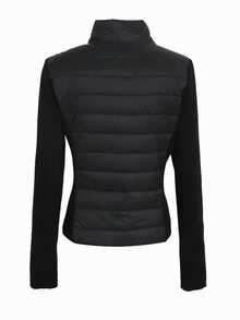 DAZY Teen Girl Autumn/Winter Casual Versatile Patchwork Jacket - Black - View 6