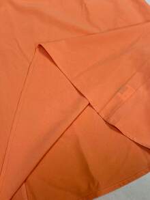 Cévolie Women's Simple Solid Color Ruched Backless Camisole Dress, Summer - Orange - View 4