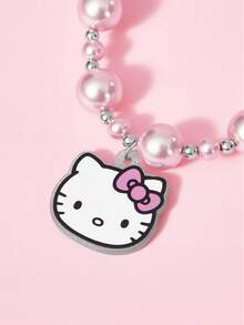 HELLO KITTY AND FRIENDS | SHEIN 時尚可愛卡通狗壓克力手工串珠手機鍊 手機掛繩 手機吊飾 - 彩色 - 查看 4