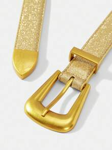 MOTF PREMIUM PRE GOLD STAR 皮革時尚通勤腰帶 - 金色 - 查看 6