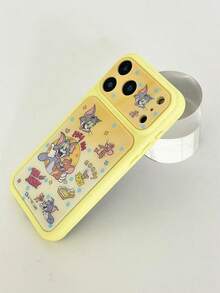 TOM & JERRY X SHEIN A Stylish, High-End Printed Pattern Protective Phone Case Design, Perfect For IPhone – A Cute, Fashionable, And Sophisticated Phone Case. - Multicolor - View 8