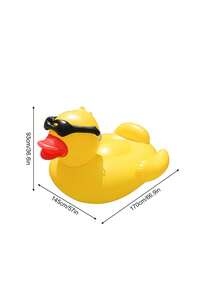 52-Inch Giant Inflatable Duck Floating Pool Toy, Adult Size, Suitable For Fun Swimming Pool Floating Toy, Inflatable Large Rubber Duck Floats, Suitable For Swimming - Multicolor - View 3