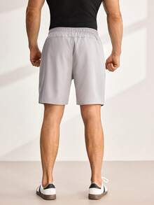 Driftmere Boyfriend Style Men's 3pcs Quick-Dry Breathable 4-Way Stretch Sports Shorts For Summer - Dark Grey - View 2