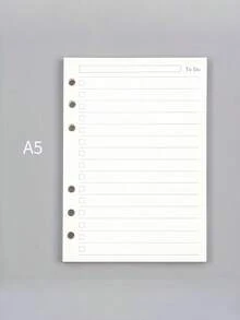 45 ورقة A5 ب- 6 ثقوب – ورق إعادة تعبئة فضفاض للمجلد، دفتر الملاحظات، المخطط، اليوميات، إدراجات اليوميات - متعدد الألوان - مشاهدة 6