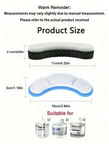 6-Piece/12-Piece/24-Piece Cat Water Gate Filters, Water Gate Filters For WF060 WF050 Automatic Pet Water Bowl Core For Cat Water Filters - multicolor - View 2