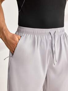 Driftmere Boyfriend Style Men's 3pcs Quick-Dry Breathable 4-Way Stretch Sports Shorts For Summer - Dark Grey - View 4