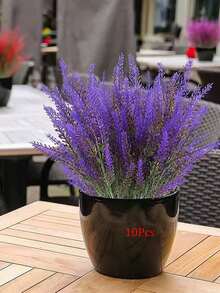 Provence Lavender Plastic Artificial Flowers False Plants Wedding Home Outdoor Garden Decoration Table Decoration - Multicolor - View 9