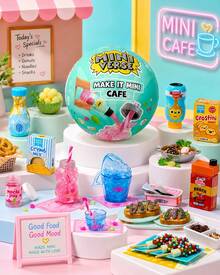 MGA Entertainment 1pc Random MGA's Miniverse Make It Mini Cafe Random Capsule, DIY Mini Dessert Bowl Scene Assembly Set With Tiny Sauce Bottle, Coconut Bowl & Leaf Plate Parts, Collectible Desk Shelf Display Decor - Multicolor - View 1