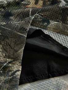 AXEPEAK Pantalones cortos casuales de camuflaje de pierna recta y holgados de punto para hombres - Multicolor - Ver 5