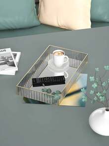 1pc Multifunction Jewelry Tray, Gift For Valentine'S Day And Back To School - Gold - View 4