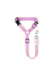 1 Adorable Pet Car Safety Belt Leash, Creative Heart-Shaped Dog/Cat Vehicle Safety Rope Strap, Pet Accessories. - Multicolor - View 9
