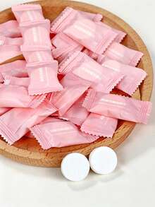 50pcs/100pcs,Soft Comfortable Disposable Compressed Towels - Perfect For Outdoor Camping Travel - Pink - View 2