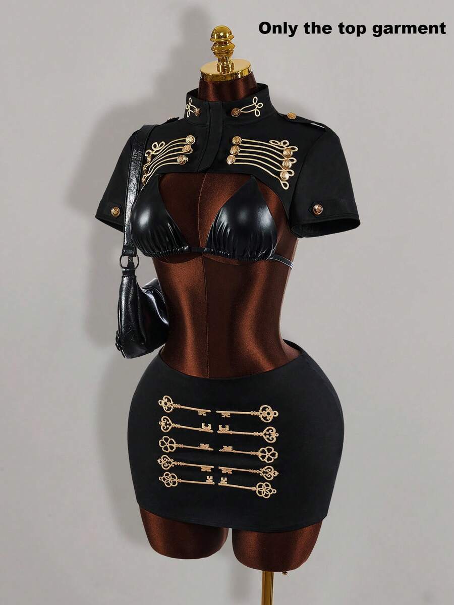 Amplova 2026 New Napoleon Element Design Women's Top - Black - View 1